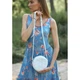 Кожаная круглая женская сумка Бон-Бон белая 4042724 - изображение 1