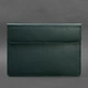 Шкіряний чохол-конверт на магнітах для MacBook 14 Зелений - зображення 4