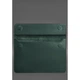 Кожаный чехол-конверт на магнитах для MacBook 15-16 дюйм Зеленый Crazy Horse 4043269 - изображение 3