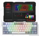 Клавиатура проводная Redragon K617 FIZZ / Pink and White RGB 60% - изображение 3