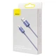 Кабель Baseus Crystal Shine Series Fast Charging Data Cable USB to iP 2.4A 1.2m Purple (CAJY000005) - зображення 2