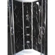 Гидробокс TKF90 Черный оникс BG 90x90x215 глубокий поддон - изображение 3