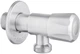 Кран приборный KRONER (KRP) Edelstahl Klassisch-ESG101 угловой 1/2"x1/2" - изображение 1