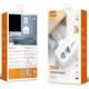 Подовжувач мережі LDNIO SE2435 2 EU ports /1 PD/1 QC/2 auto ID, White - зображення 2