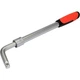 Ключ Yato для колес телескопический L-образный 1/2" (2 насадки: М17x19 и М21х23) l=385-530 мм (YT-08040) - изображение 2