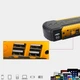 Пускозарядное устройство Jump Starter 600 А-88000mAh PowerBank, фонарь, дисплей, 4USB, кейс, Черно-желтый - изображение 7