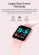 Смарт годинник Smart watch SWY68S розумний браслет з функціями фітнес трекера, вологозахистом, пульсометром та крокоміром Рожевий - зображення 3