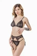 Пояс для панчохів жіночий мереживний Felisiya Lingerie Чорний 301-170/101 M - зображення 3