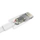 Кабель Choetech USB-A - Lightning сертифицированный MFI 1,8 м белый (IP0027-WH) - изображение 5