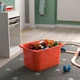 Коробка для хранения игрушек IKEA TROFAST оранжевый 42x30x23 см 304.662.81 - изображение 2
