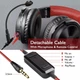 Накладные студийные наушники OneOdio Studio Wireless Pro M black с съемным микрофоном и складной конструкцией беспородные/проводные - изображение 5