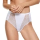 Высокие кружевные трусы Jadea 064 Bianco 48(XL) Белый - изображение 1