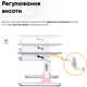 Детский стол Mealux Vancouver Multicolor PN Lite (BD-620 W/G MC + PN Lite) - изображение 6