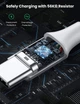 Кабель зарядный Ugreen Type-C 3A с алюминиевым корпусом и нейлоновой оплёткой 3М Silver (US288) - изображение 6