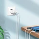 Сетевое зарядное устройство Hoco C103A з кабелем Micro USB Cable Courser Dual-Port Charger 2USB 2.1A White - изображение 2
