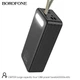 Портативний зарядний пристрій PowerBank Borofone DBT09 з ліхтариком 60000мАг Чорний - зображення 2