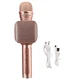 Мікрофон Magic Karaoke бездротовий зі світлодіодним підсвічуванням Bluetooth 25см Rose Gold (YS-68-RG) - зображення 1