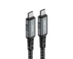 USB кабель Acefast C4-03 Type-C - Type-C 5A 100W PD 2m темно-серый - изображение 4