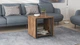 Стіл журнальний трансформер Куб Комбо Ferrum-decor 540x532x500 Чорний метал ДСП Дуб Таверна 16 мм (KUB006) - зображення 5