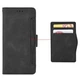 Чехол-книжка с кармашками Deexe Wallet Stand для BlackView Oscal C80 - Black - изображение 6