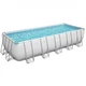 Сімейний каркас Bestway 5611Z з сходами фільтр-насосом і тент (640х 274x132 см) + подарунок - зображення 1