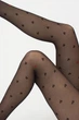 Фантазийные колготки с рисунком сердечко Giulia EVA 20 (1) 3 Black-nero, тонкие капроновые колготки - изображение 4