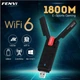 Двохдіапазонний USB 3.0 Wi-Fi 6 1800Mbps (AX) адаптер FENVI 2.4/5GHz (FU-AX1800P) - зображення 3