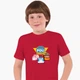 Детская футболка Робокар Поли (Robocar Poli) (25186-1617) 122-128 см Хлопок Красный - изображение 1