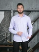 Рубашка для мужчин DINO М27568 3XL светло-сиреневая классик - изображение 1