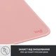 Ігрова поверхня Logitech Mouse Pad Studio Darker Rose (956-000050) - изображение 4
