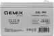Акумуляторна батарея Gemix Гелева 12V-9Ah (GL12-9 12V 9Ah) - зображення 2