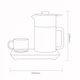 Електричний чайник для заварювання Viomi Steam Spray Tea Maker (VXZC03) - зображення 6