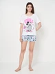 Пижама (футболка + шорты) женская хлопковая Disney Mickey WE3618 S Белая (3609086546777) - изображение 7