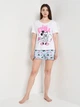 Пижама (футболка + шорты) женская хлопковая Disney Mickey WE3618 S Белая (3609086546777) - изображение 8