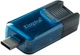 Флеш память USB Kingston DataTraveler 80 M 128GB USB Type-C Black/Blue (DT80M/128GB) - изображение 3