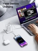 Сетевое зарядное устройство с быстрой зарядкой Ugreen CD275 65Вт 2xUSB-C 1xUSB-A Fast Charger White (UGR-90496) - изображение 3