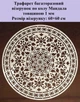 Трафарет многоразовый Мандала6 600х600х1 мм - изображение 2