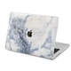 Чехол пластиковый для Apple MacBook Air 13 M2 M3 M4 M5 2022-2026 (Сине-белый мрамор) A2681/A3113/A3240/A3449 макбук эйр 13.6" аир - изображение 1