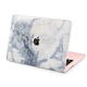 Чехол пластиковый для Apple MacBook Air 13 M2 M3 M4 M5 2022-2026 (Сине-белый мрамор) A2681/A3113/A3240/A3449 макбук эйр 13.6" аир - изображение 6