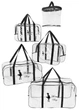 Набір 4+1 прозора сумка в пологовий будинок Mommy Bag S, M, L, XL чорний + подарунок - органайзер (bl007) - зображення 1