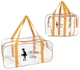 Набор из 2 прозрачных сумок в роддом Mommy Bag S, L оранжевый - изображение 1