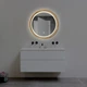 Зеркало круглое деревянное с LED-подсветкой Luxury Wood Perfection Natural Dark Ясень 65 см - изображение 5
