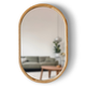 Дзеркало капсула дерев'яне Luxury Wood Freedom Natural Light Ясен 50x80 см - зображення 1