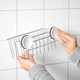 Полиця кутова з присоскою IKEA KROKFJORDEN 20х11 см оцинкована (304.540.04) - изображение 4