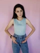 Боди-майка однотонный Nasty Gal Мятный (9741 M/44) - изображение 2