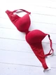 Бюстгальтер Victoria`s Secret красный с гипюром сзади А-127 36DD/80E - изображение 3
