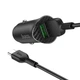 Автомобільний зарядний пристрій із швидкою зарядкою QC3.0 + кабель Type-C HOCO Z39 |2USB, 3A| Чорний - зображення 5
