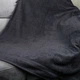 Простирадло махрове GM TEXTILE 150х200см 400г/м2 (Темно-Сірий) - зображення 2
