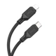 Кабель Hoco Cool Silicone PD Charging Data Cable For iP (X90) Black - изображение 2