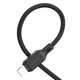 Кабель Hoco Cool Silicone PD Charging Data Cable For iP (X90) Black - изображение 3